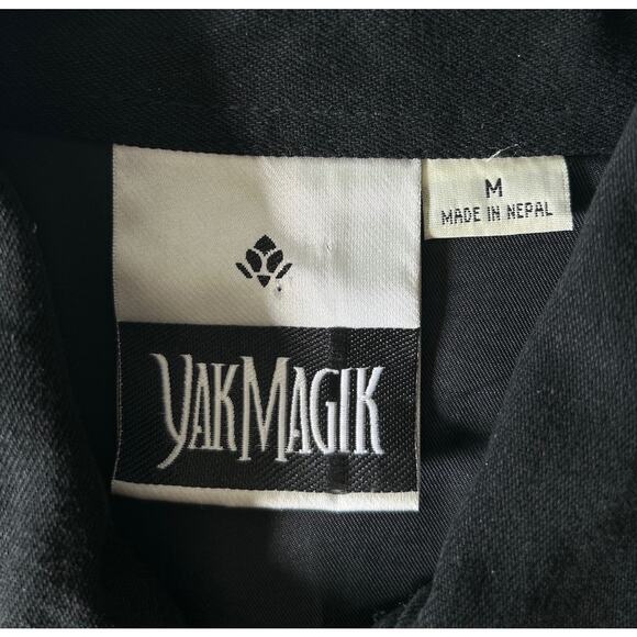 Yak Magik Medium‎ Cotton Blend Boho Beaded Sequined Embroidered Mix Media Jacket - Picture 7 of 7